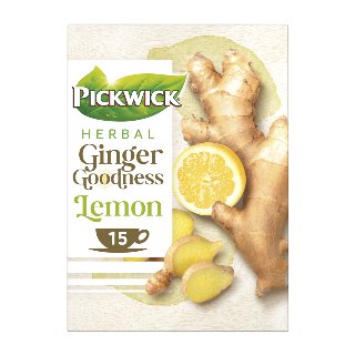 Pickwick Ginger Goodness Lemon Tea w. Lemon and Ginger