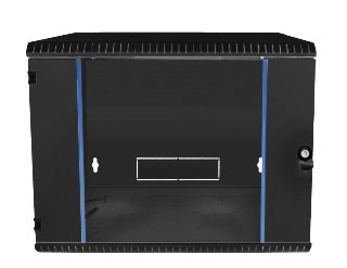 BKT ELEKTRONIK Vægrack 600x500x465 9U glasdør sort