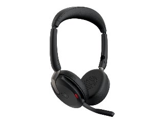 Jabra Evolve2 65 Flex Stereo USB-C Microsoft Teams Sort - Headset - Bluetooth - trådløs - USB-C