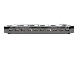 Tripp Lite 10-Port USB Charging Station with Adjustable Storage 12V 8A (96W) USB Charger Output Schuko Power Cord power adapter - Strømforsyningsadapter