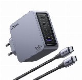 UGREEN Nexode Pro 160 W GaN-Hurtigoplader Med 4 Porte og 240 W USB-C-Kabel - Strømforsyningsadapter