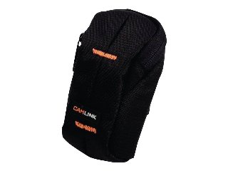 Camlink Camera Kompakt Taske 60 x 100 x 30 mm Sort/Orange - Taske til kamera