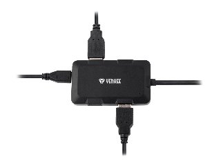 Yenkee YHB 4341BK - Hub - 4 porte