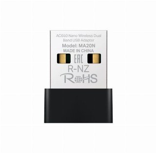 MERCUSYS MA20N AC650 Nano Wireless Dual Band USB Adapter