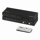 LogiLink HDMI switch 4x2-Port matrix 4K/60 Hz HDR ARC extract scaler RC - Video-/audioswitch