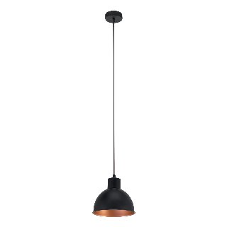 EGLO TRURO 1 pendel, sort/nød