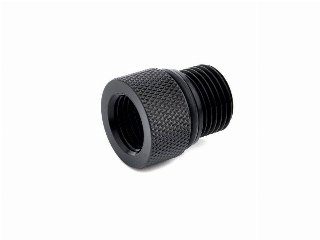 Bitspower Matt Black E-Adapter G3/8" to IG1/4" - Flydende kølesystempumpeadapter - G3/8" to IG1/4"