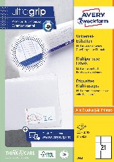 Avery Etiketter 42.3 x 70 mm 2100etikette(r) - Etiketter