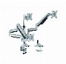 LogiLink Triple monitor mount 13–32" aluminum 2x gas spring