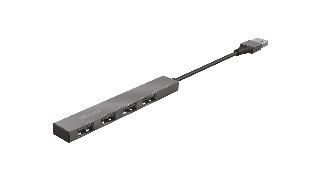 Trust Halyx Aluminium 4-Port Mini USB Hub USB hub - 4 ports