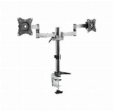 LogiLink Dual monitor mount 13–27" aluminum arm length: 342 mm