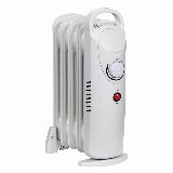 Gripo Olieradiator 500W med 5 ribber, Grå - Olie radiator