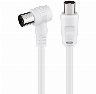 Pro Angled antenna cable (<70 dB) 2x shielded