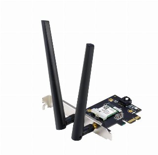 ASUS PCE-AX1800 Dual Band PCI-E WiFi 6 (802.11ax). Bluetooth 5.2 WPA3 network security OFDMA and MU-MIMO - Netværksadapter