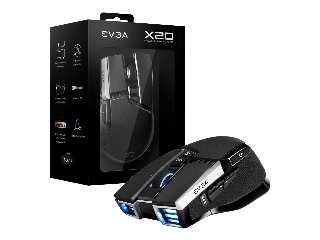 EVGA X20 Mus - RF Wireless + Bluetooth + USB Type-A