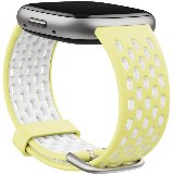 Fitbit Versa 3/4 & Sense/2 Glow Up/Frost White Small - Band