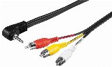 Pro Adapter cable composite audio/video to 3.5 mm