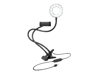 LogiLink Smartphone Ring Light Clamp Mount Ø 8.5 cm