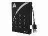 Apricorn Padlock Secure 256BIT AES 500GB Sort