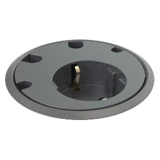 Forming Function Powerdot 11 | 1 socket type F | 4 cable grommet | adjustable height | black (Previous PartID 935-PD11) - Stikkontakt