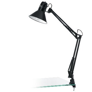 EGLO FIRMO skrivebordslampe med klemme, sort