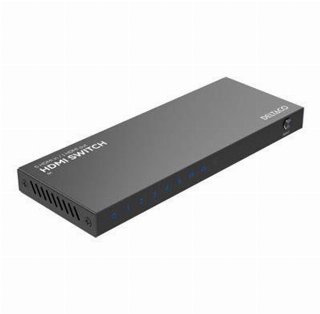 Deltaco - video/audio switch - Video-/audioswitch - 6 porte