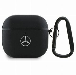 Mercedes Leather Metal Logo Case for AirPods 4