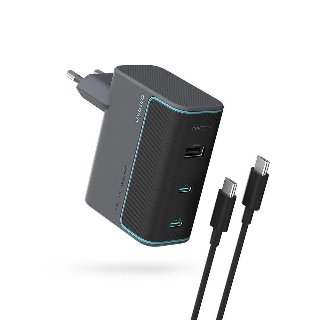 CUKTECH CUKAD1003EUG GaN 100W Wall Charger 2 x USB-C 1 x USB-A with USB-C Cable