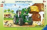 Ravensburger Tractor On The Farm 15p - Puslespil