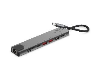 LINQ 8-in-1 Pro Multiport Adapter 4K HDMI (with Ethernet) - Dockingstation - for smartphone