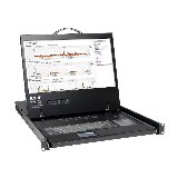 Tripp Lite Eaton  Series 8-Port Rack Console VGA KVM Switch w/ 19" LCD 1U TAA