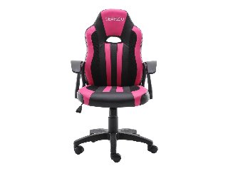 Gear4U Junior Hero Kontor Stol - Stol - armstøtter - vippe - drejeled - Sort/pink