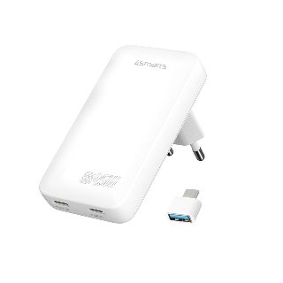 4smarts Wall Charger Flatplug Slim Dual 45 W Fast Charge