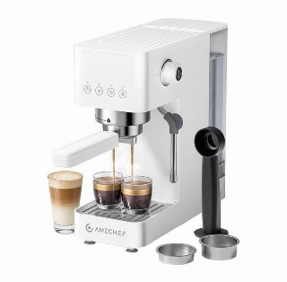 AMZCHEF CE-EM3131-WT Piston Coffee Maker