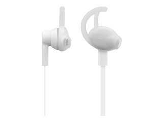 Streetz Stay-in-ear BT hovedtelefoner med mikrofon og medie/svar knapper, hvid
