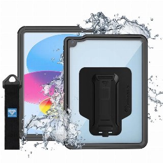 Waterproof CaseiPad 10th gen, iPad 11th gen Sort - Beskyttende vandtæt etui til tablet