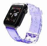 Hurtel Silicone Strap Bracelet Bracelet Strap Light for Apple Watch 38 / 40 mm
