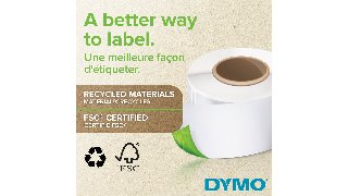 DYMO LabelWriter adresseetiketter | 28mm x 89mm | 24 ruller x 130 stk