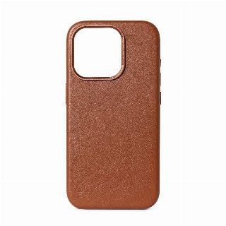 Decoded Leather Backcover for iPhone 15 Plus Tan