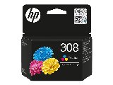 HP 308 Gul Cyan Magenta 120 sider Blæk