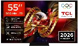 TCL 55" Fladskærms TV LCD 4K C8L 55C8L TV Ambilight - LED-bagbelyst LCD TV - SQD-Mini LED - Smart TV