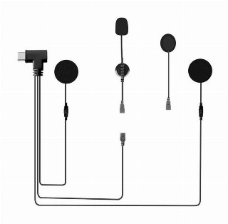 EJEAS Type-C Motorcycle Helmet Headset for MS8 HIFI-M3 Intercom