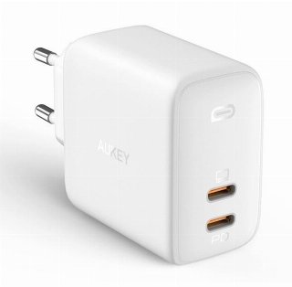 Aukey PA-B4 Omnia Duo 65W Dual-Port PD Wall Charger with GaNFast Tech