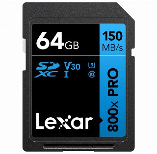 Lexar Professional 800x Pro 64GB SDXC UHS-I - Flashhukommelseskort