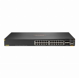 HPE Aruba Networking CX 6200F 24G Class-4 PoE 4SFP+ 370W Switch Strøm over Ethernet (PoE) - Switch - 24 porte - L3 - Administreret - kan stables