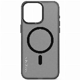 Decoded Recycled Plastic Transparent Backcover for iPhone 15 Pro Max Ash