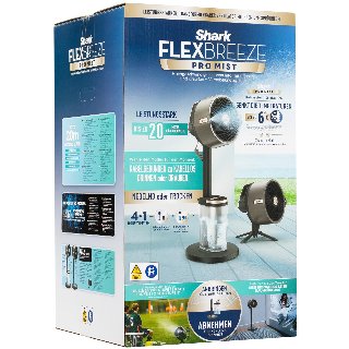 Shark FA300EU FlexBreeze Pro Mist – indendørs og udendørs blæser og udendørs forstøvningssystem