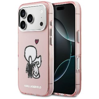 Karl Lagerfeld Karl & Choupette Back MagSafe Case for iPhone 17 Pro