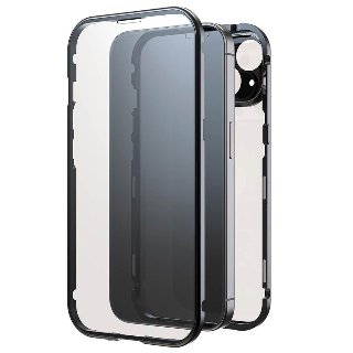 BLACK ROCK Phone Case 360° Glass Transp/Black