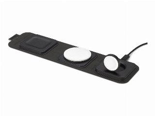 Mophie 3-in-1 Travel Charger - Trådløs opladningspude + AC-strømadapter